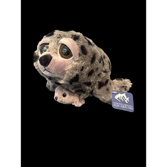 Spotted Seal Mother and Baby 14" The Petting Zoo Stuffed Animal Plush - Picture 3 of 6